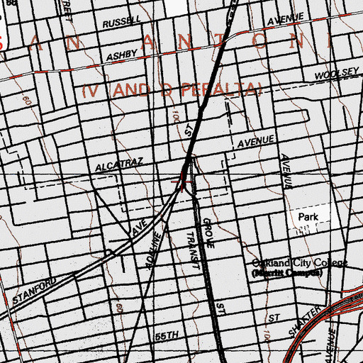 Topographic Map of Sheltons Primary Education Center, CA