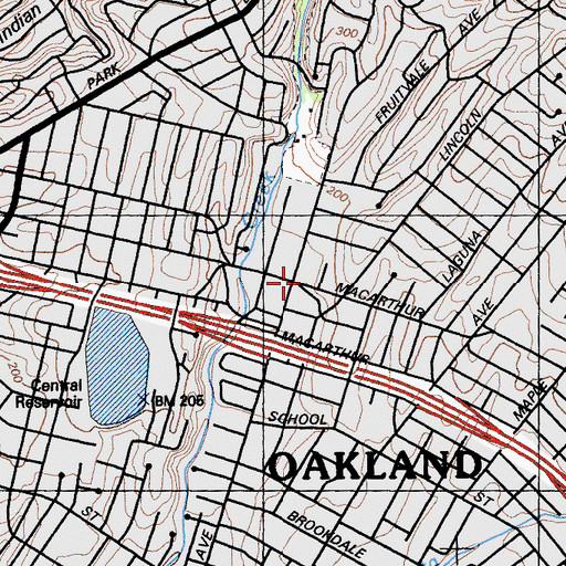 Topographic Map of Dimond Post Office, CA