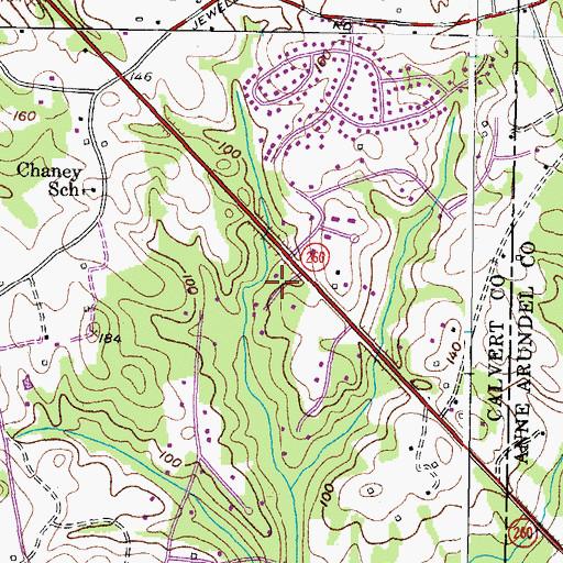 Topographic Map of Cedar Run, MD