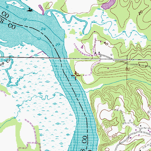 Topographic Map of Kings Landing Pier, MD