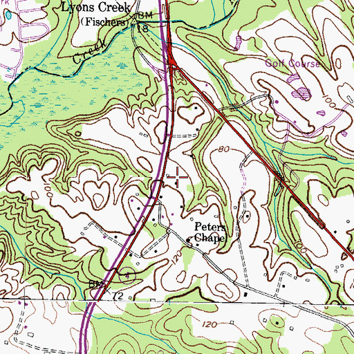 Topographic Map of Mary E White Estate, MD