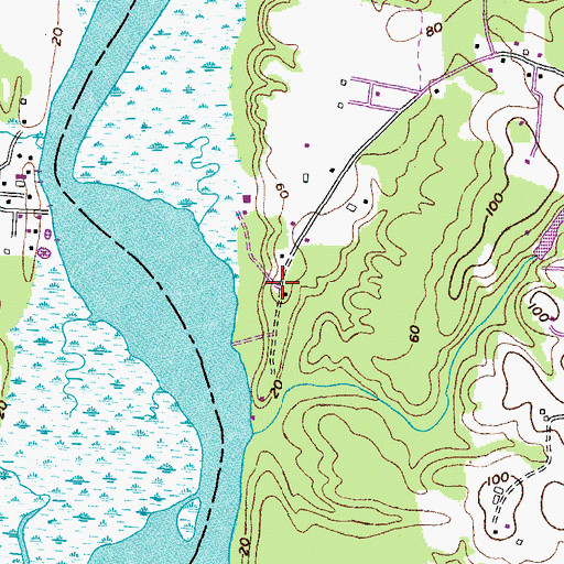 Topographic Map of Patuxent Highland (historical), MD