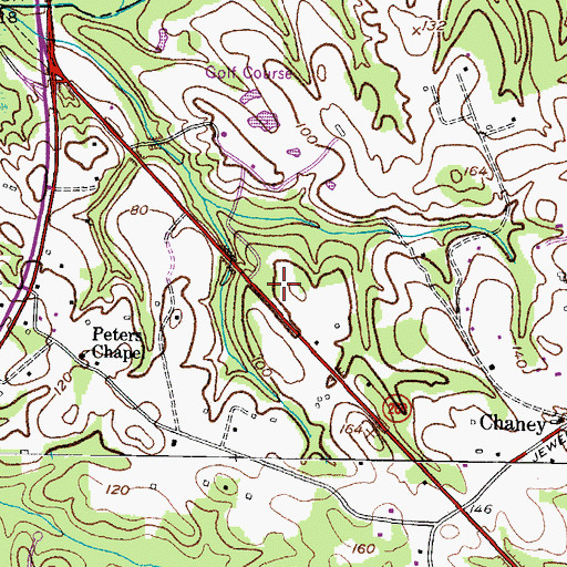 Topographic Map of Route 260 Recreation Area, MD