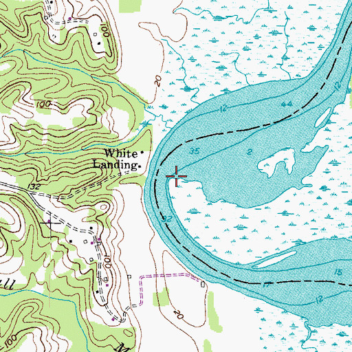 Topographic Map of Sneaking Point, MD