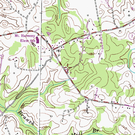 Topographic Map of Apostolic Faith Church of Jesus, MD