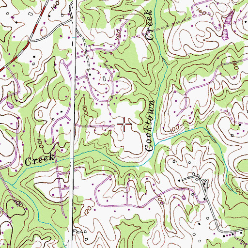 Topographic Map of Bethel Way of the Cross Church, MD