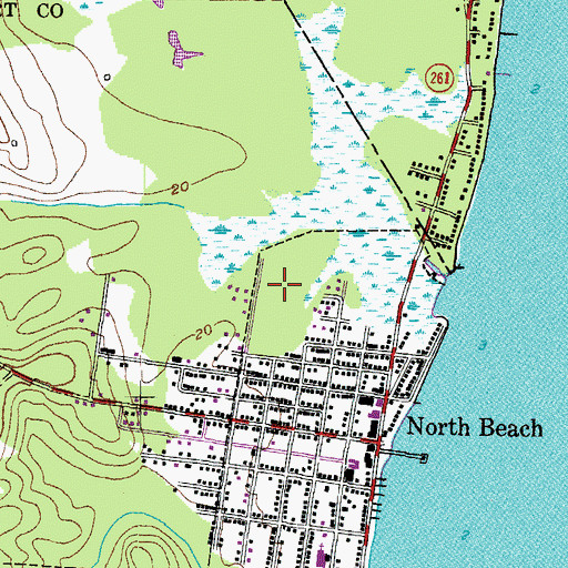 Topographic Map of Burnt Oak, MD