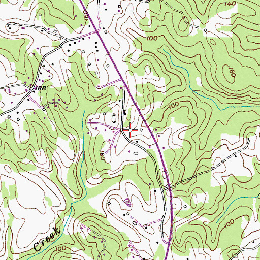 Topographic Map of Calvary United Apostolic Church, MD