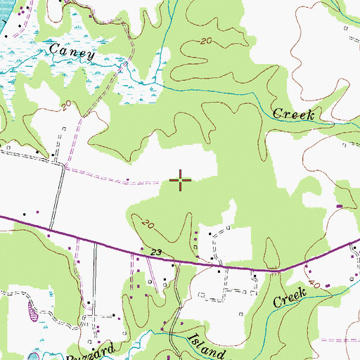 Topographic Map of Calvert County Industrial Park, MD