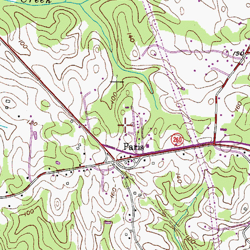 Topographic Map of Calvert-Anne Arundel Business Park, MD
