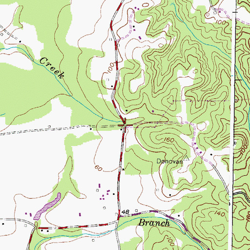 Topographic Map of Cedar Hill School (historical), MD