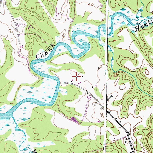 Topographic Map of Cedar Point, MD
