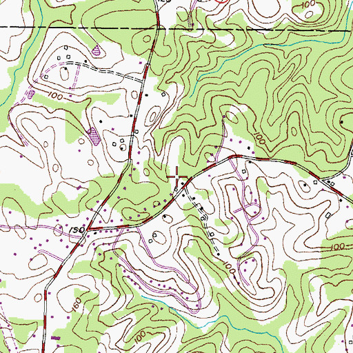 Topographic Map of Clearview North, MD
