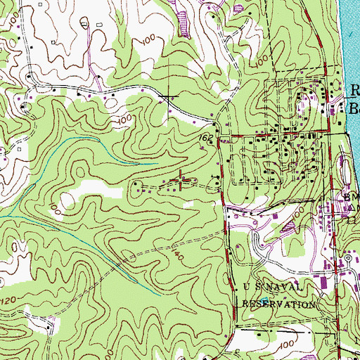 Topographic Map of Dory Court, MD