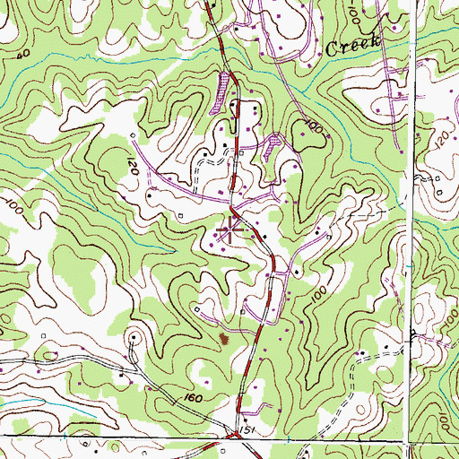 Topographic Map of Ferguson, MD