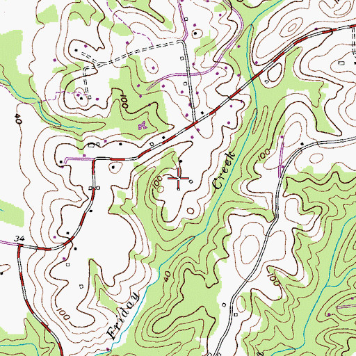 Topographic Map of Foxchase, MD