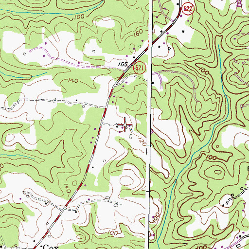 Topographic Map of Gibson Meadows, MD