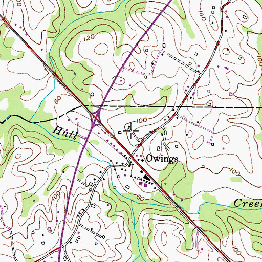 Topographic Map of Grace Brethren Church, MD