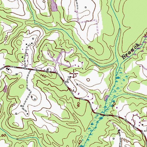 Topographic Map of Joy Lee Acres, MD