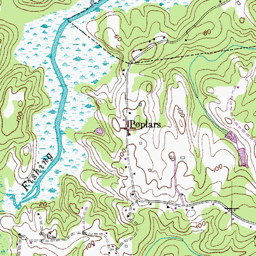 Topographic Map of Kings Apostolic Holy Temple Church, MD