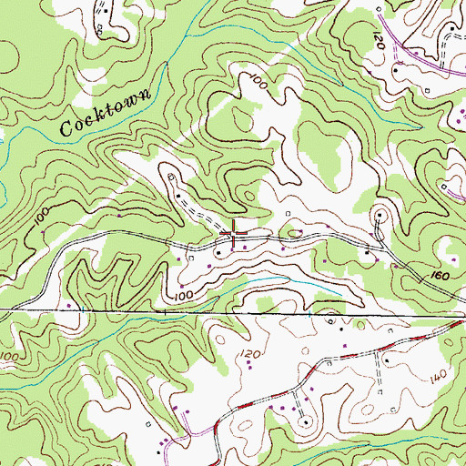 Topographic Map of Kings Landing, MD