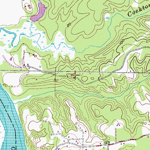Topographic Map of Kings Landing Park, MD