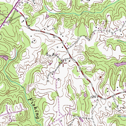 Topographic Map of Kwanson Acres, MD