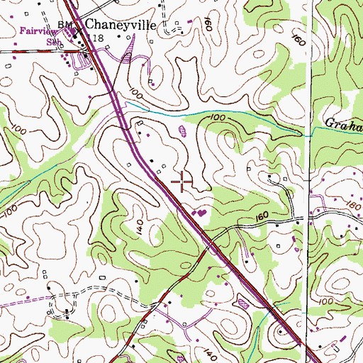 Topographic Map of Meadow Run Park, MD