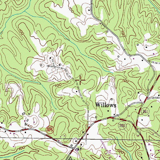 Topographic Map of Owen Soper Woods, MD
