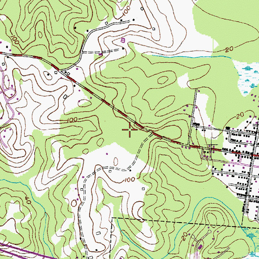 Topographic Map of Owings Farm, MD