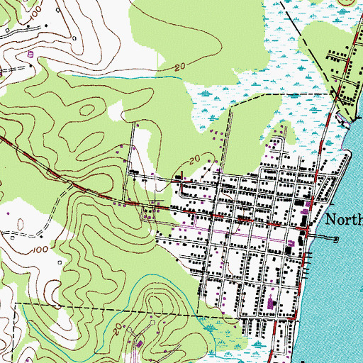 Topographic Map of Owings Wood, MD