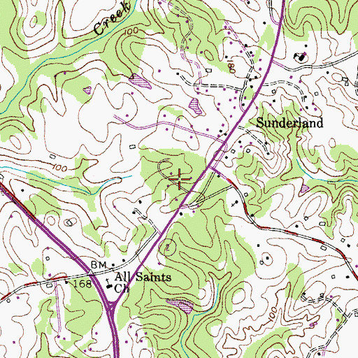 Topographic Map of Pleasant Valley, MD