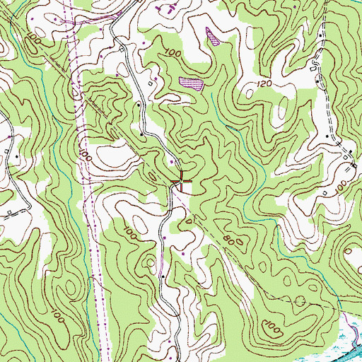 Topographic Map of Pushaw (historical), MD