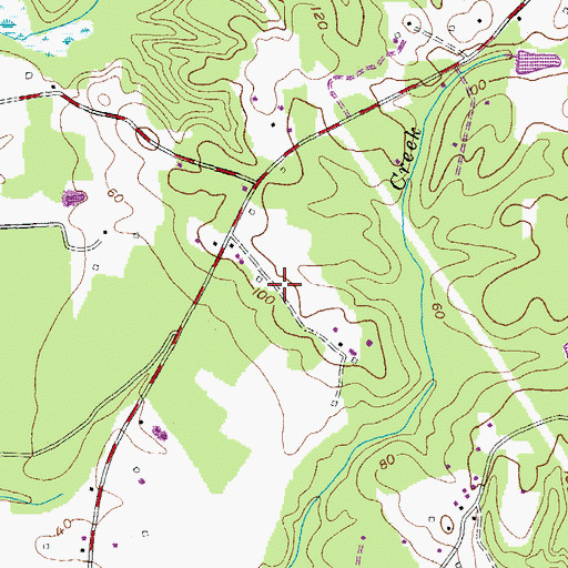 Topographic Map of Quail Ridge, MD
