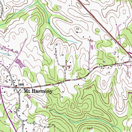 Topographic Map of Quince View Meadows, MD