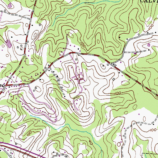 Topographic Map of Ridgeview, MD