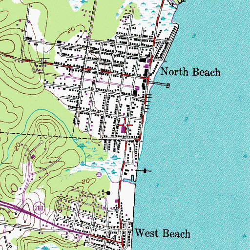 Topographic Map of Saint Anthony Catholic Church, MD