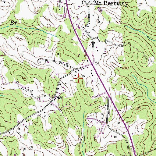 Topographic Map of Smithbrooke, MD