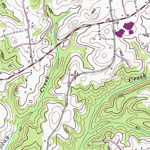 Topographic Map of South Hampton, MD