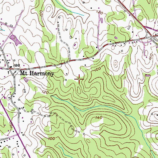 Topographic Map of Sycamore Ridge, MD
