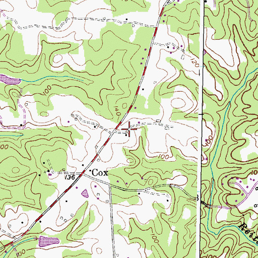 Topographic Map of The Alameda, MD