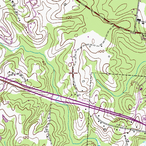 Topographic Map of The Highlands, MD
