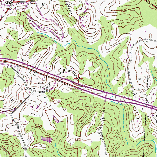 Topographic Map of Wards Memorial Methodist Church, MD