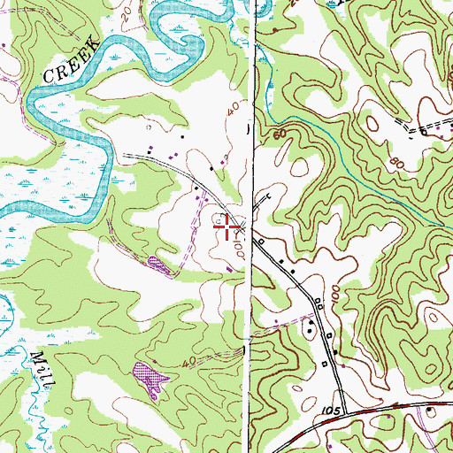 Topographic Map of Westfield Station, MD
