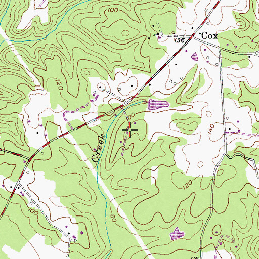 Topographic Map of Woodland Acres, MD