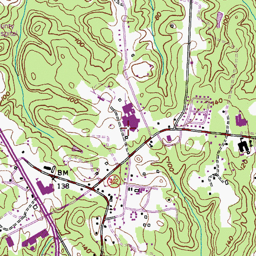 Topographic Map of Arthur Storer Planetarium, MD