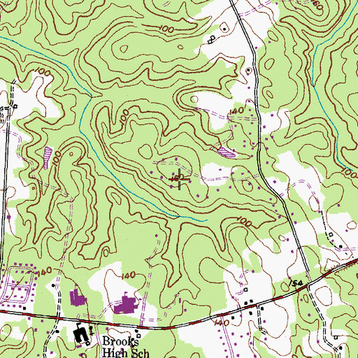 Topographic Map of Clahamman Hills, MD
