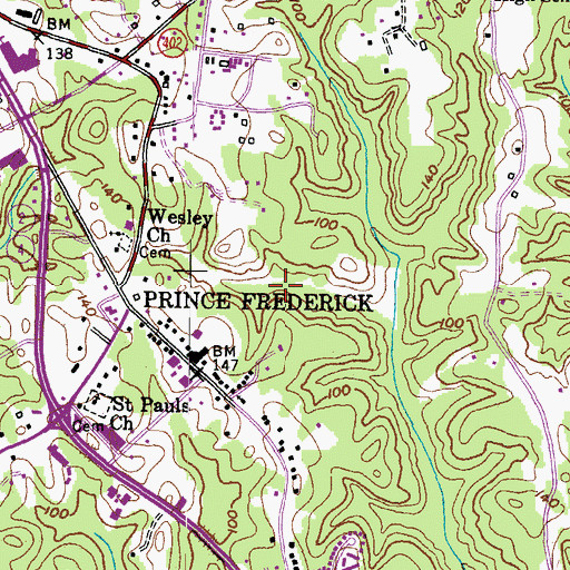 Topographic Map of Goldstein Multi-Service State Office Building, MD