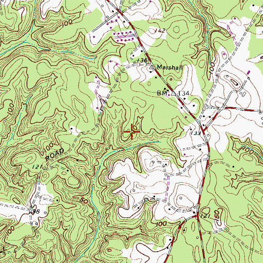 Topographic Map of Another Place, MD