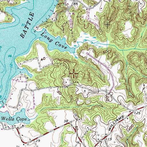 Topographic Map of Battle (historical), MD